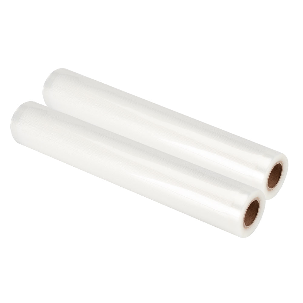 Lot de 2 rouleaux de film pour mise sous vide - 28 cm x 3 m