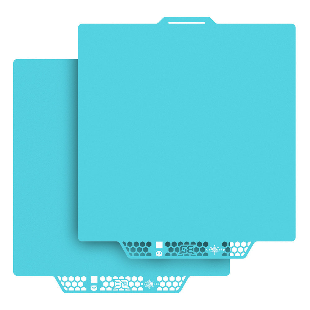 BIQU - Plateau d'impression CryoGrip Pro pour Kobra 3 - Bleu glacé lisse (Glacier Fine Textures) - 250 x 250 mm