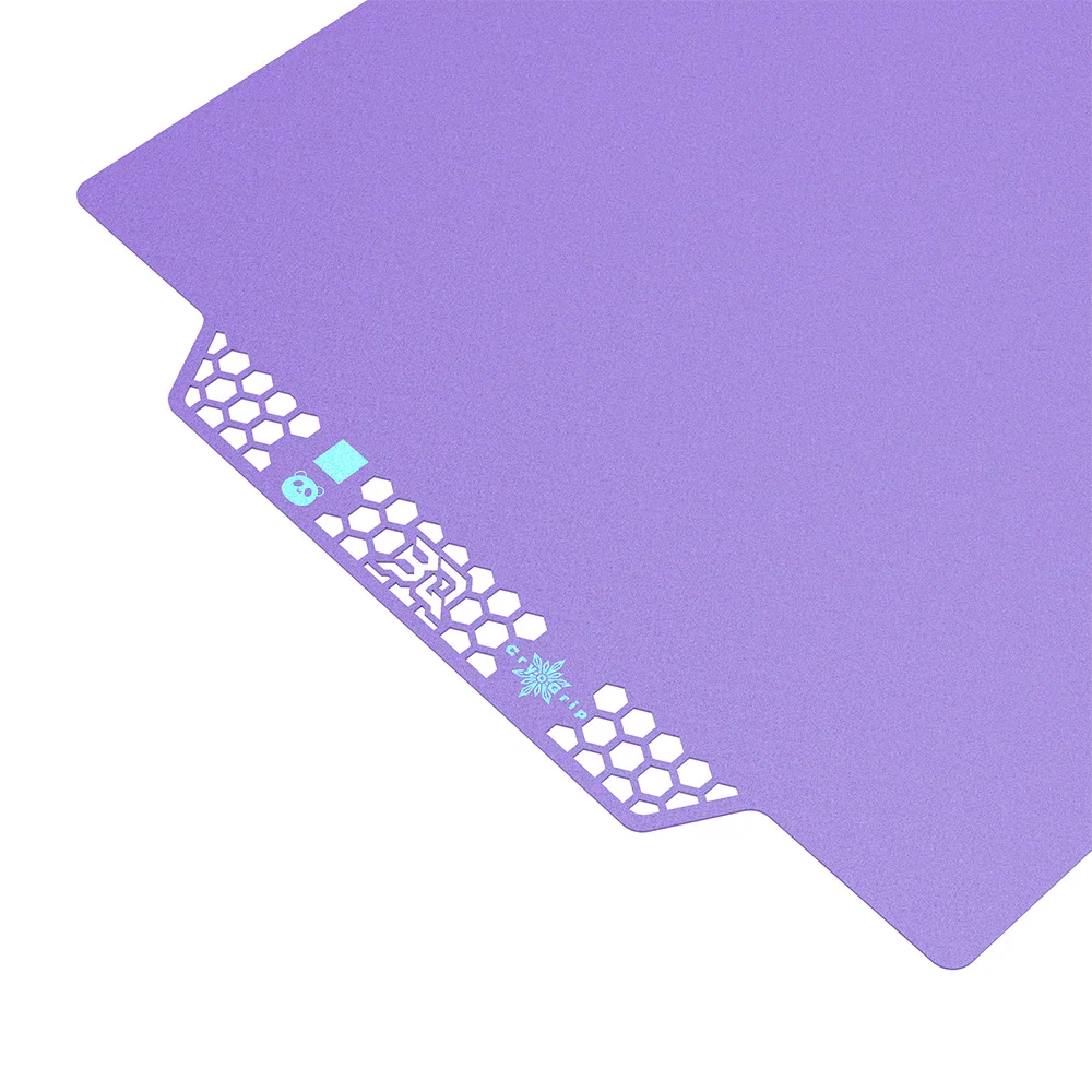 BIQU - Plateau CryoGrip Pro - Bambu Lab X1/X2/P1/P2/A1 - Violet glacé fin - (Glacier Fine Textures)
