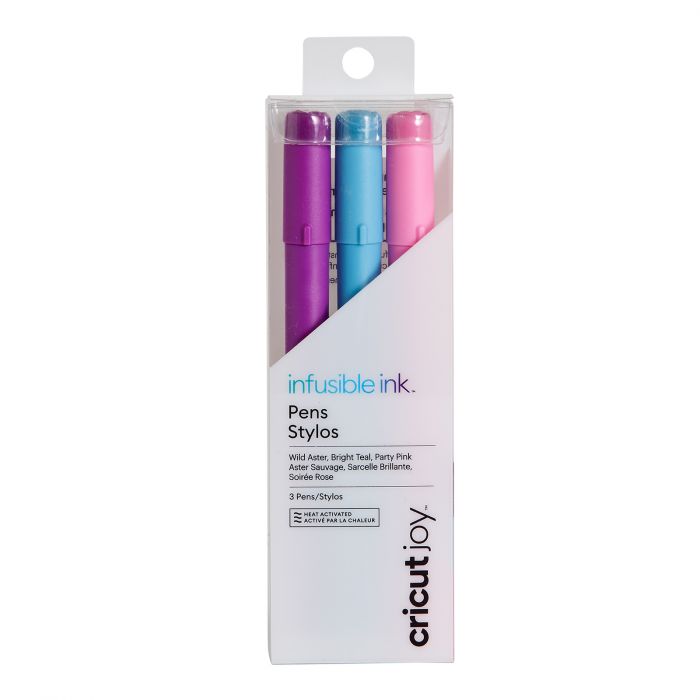 Cricut - Joy - 3 Stylos Infusible Ink à Pointe Fine (0.4mm)