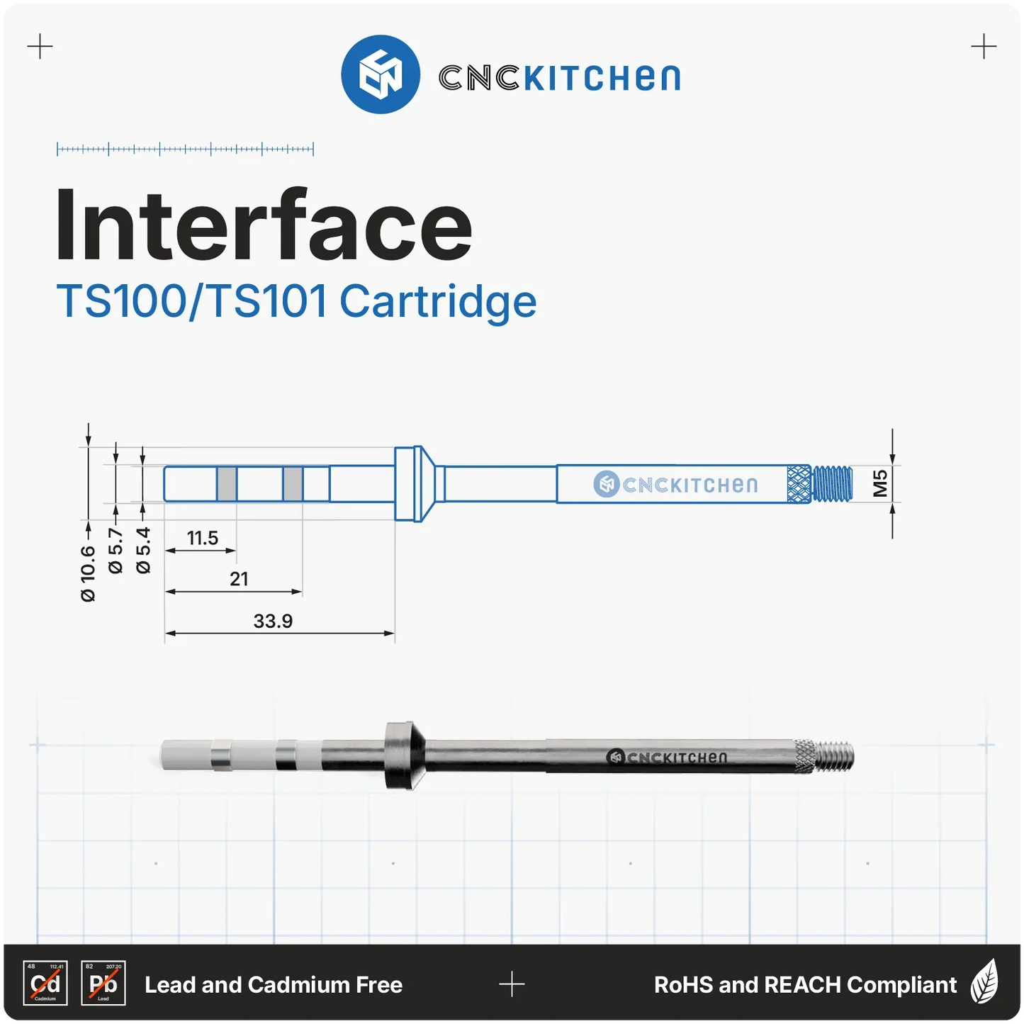 CNC Kitchen - Adaptateur pour TS100/TS101