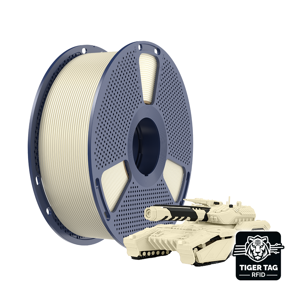 Sunlu - PLA - Blanc Os (Bone White) - 1,75 mm - 1 kg avec RFID TigerTag