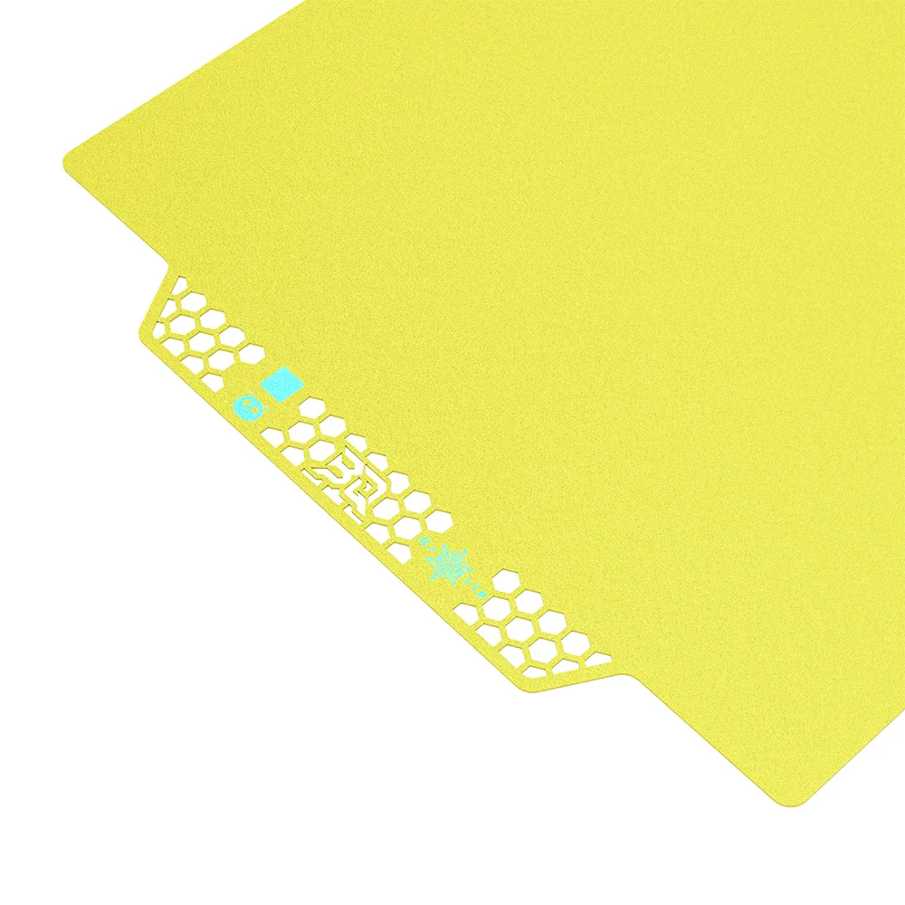 BIQU - Plateau CryoGrip Pro - Bambu Lab X1/X2/P1/P2/A1 - Jaune glacé fin - (Glacier Fine Textures)