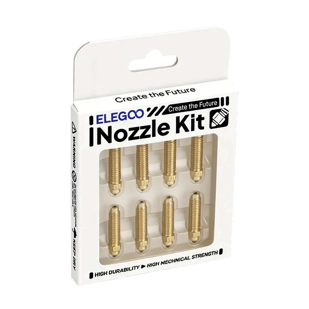 Elegoo - CC/CC2 - Kit de Buses en Laiton et Acier Trempé (Nozzle Kit) - 0.4 mm - 8 pcs