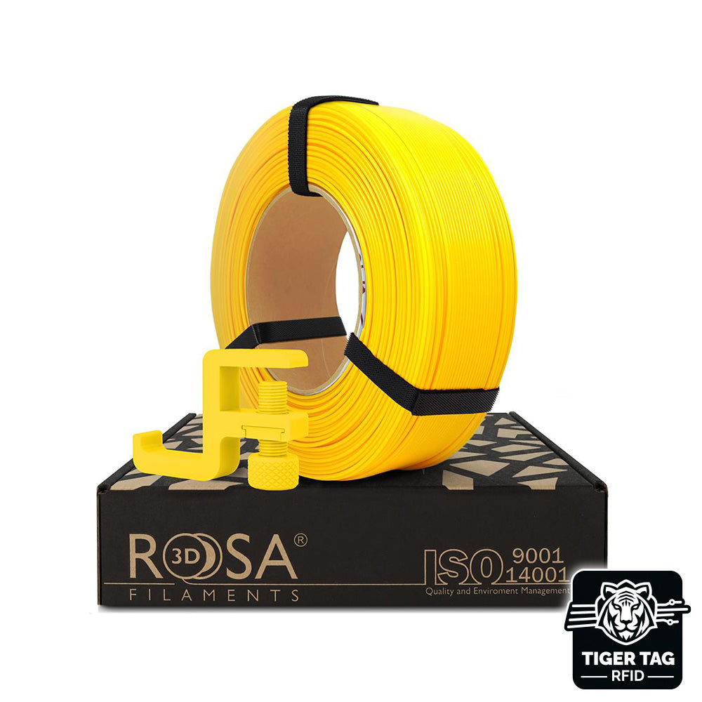Rosa3D - PCTG - Jaune (Yellow) - 1,75 mm - 1 kg Refill avec RFID TigerTag
