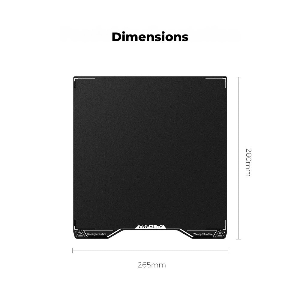 Creality Hi - Plateau d'impression en Résine Époxy - 280 x 265 mm