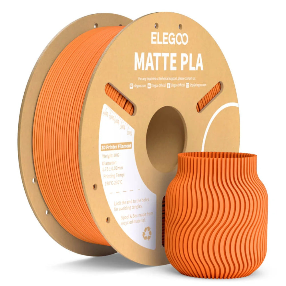 Elegoo - Matte PLA - Orange (Orange) - 1,75 mm - 1 kg