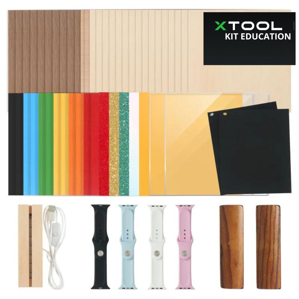 xTool - P2S/P3 - Kit de découverte de Matières Education pour laser