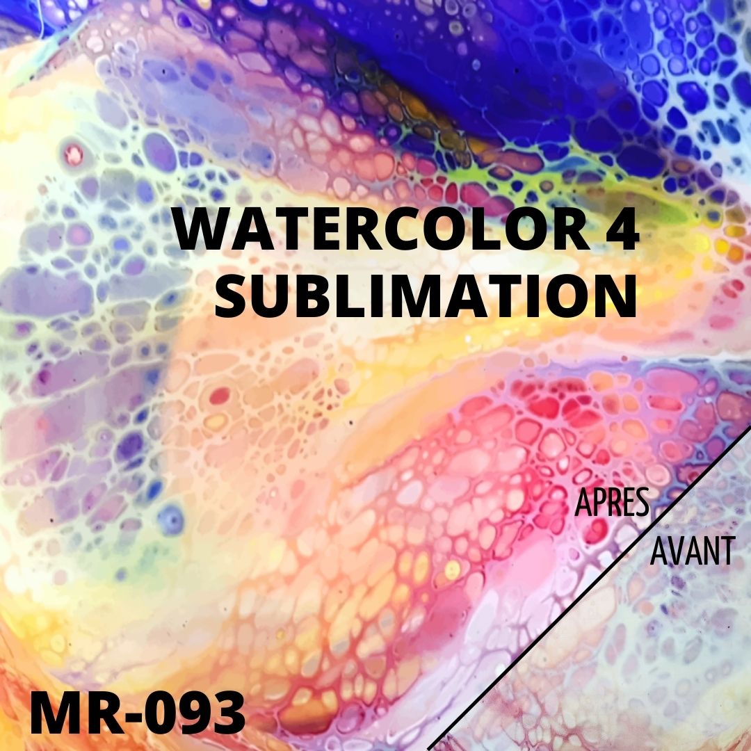 feuille sublimation infusible ink 30x30 cm watercolor 4 atome3d