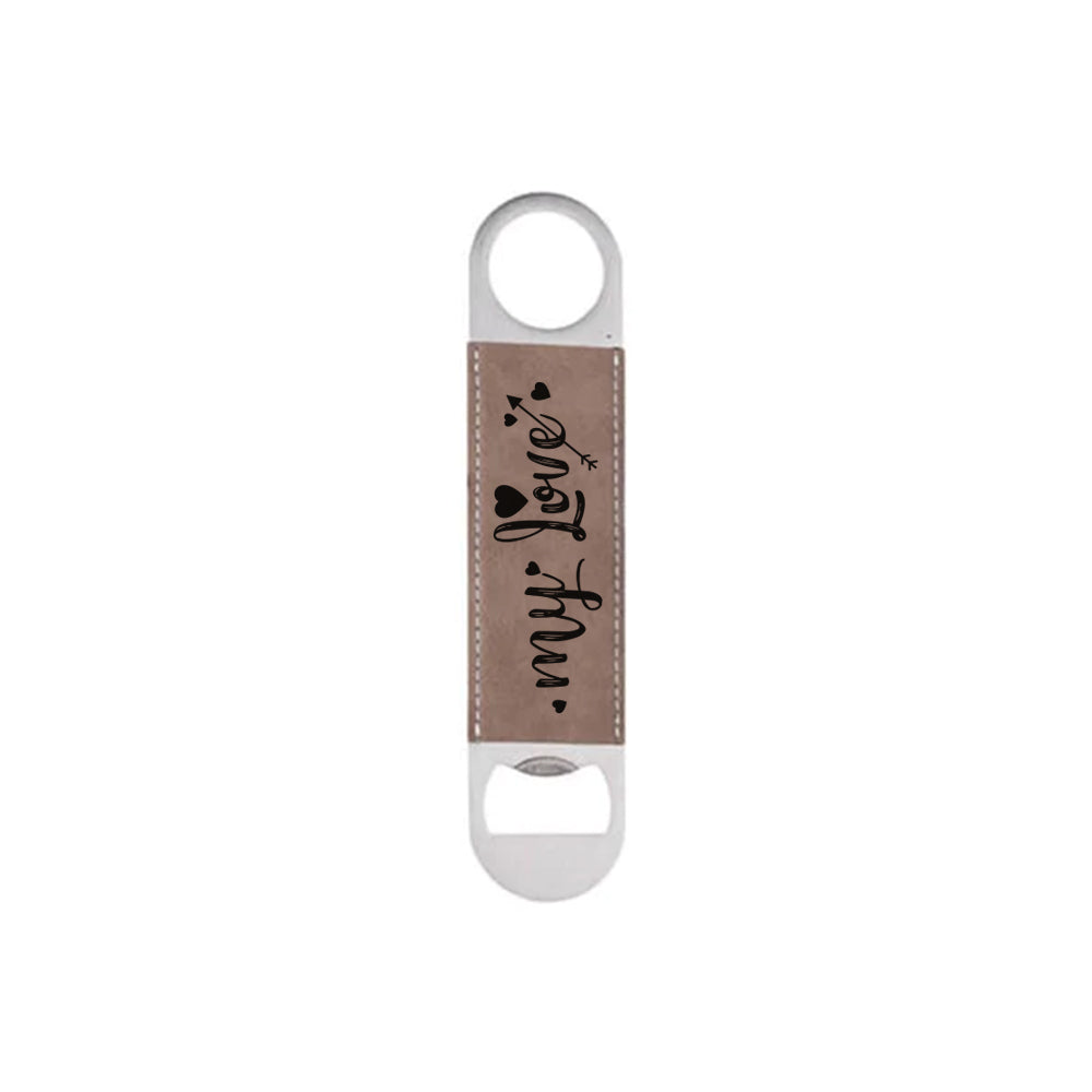 MissKraft - Décapsuleur Cuir PU - 40 x 177 mm