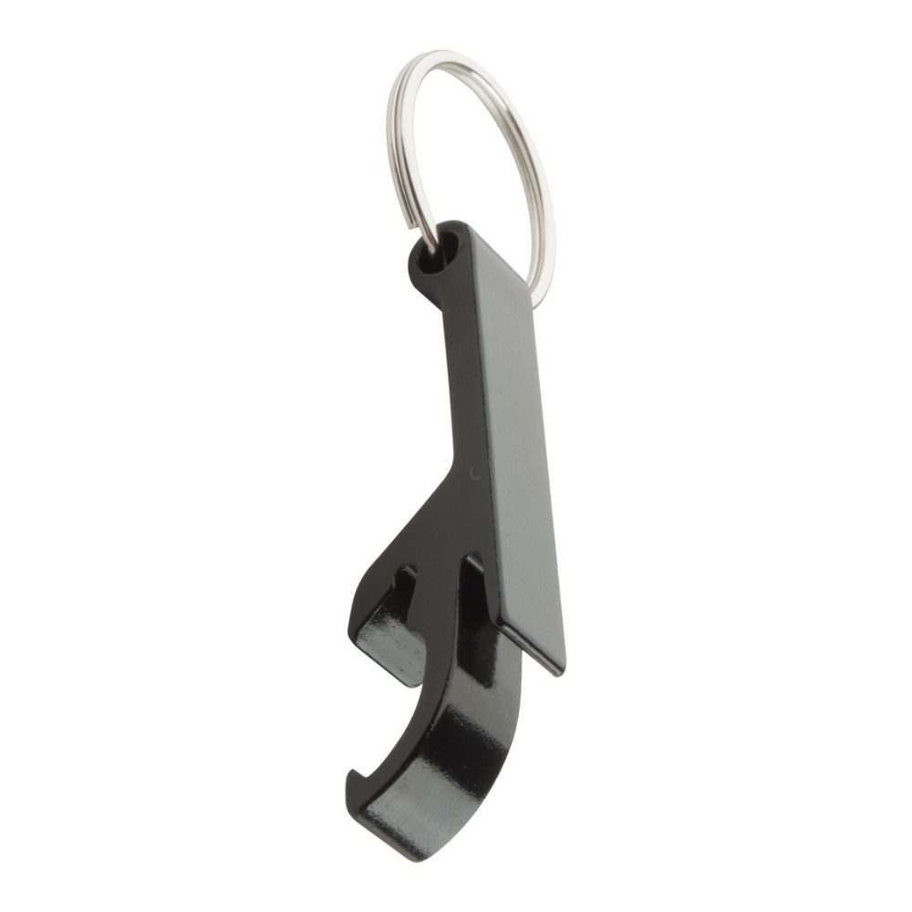 MissKraft - 5 Porte-clés Décapsuleurs en métal à graver Russel - Noir