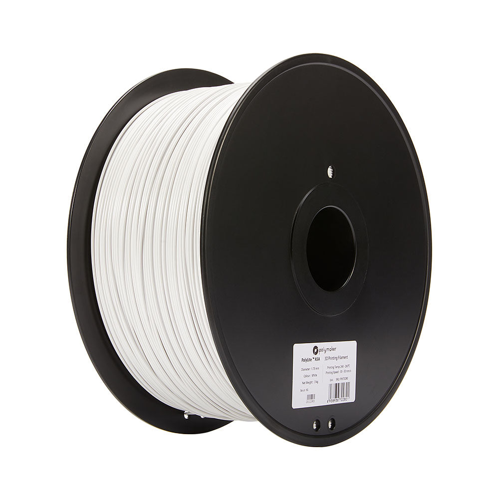 Polymaker - PolyLite ASA - Blanc (White) - 1.75 mm - 3 kg