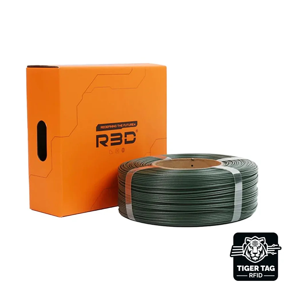R3D - PLA-CF Carbon High-Speed - Vert Olive (Olive Green) - 1,75 mm - 1 kg Refill