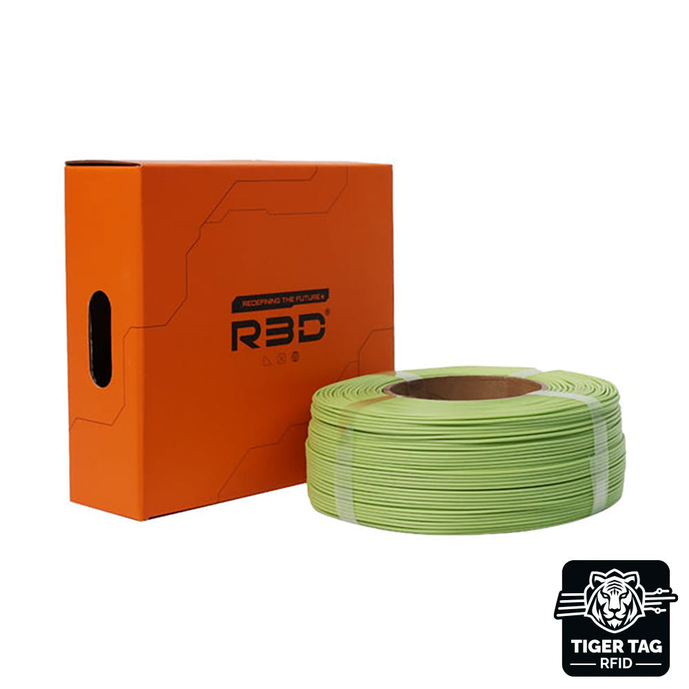 R3D - PLA High-speed - Vert Avocat Mat (Matte Avocado Green) - 1,75 mm - 1 kg Refill avec RFID TigerTag