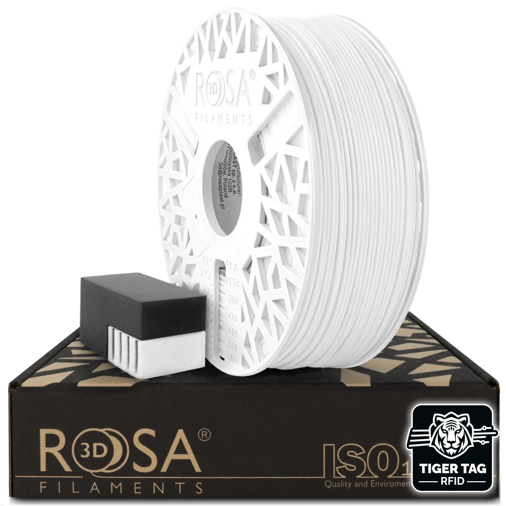 Rosa3D - HIPS High Impact HT - Blanc Naturel (Natural White) - 1,75 mm - 1 kg avec RFID TigerTag