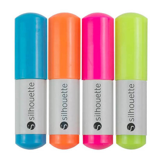 Silhouette - Caméo - Lot de 4 Stylos - Fluo