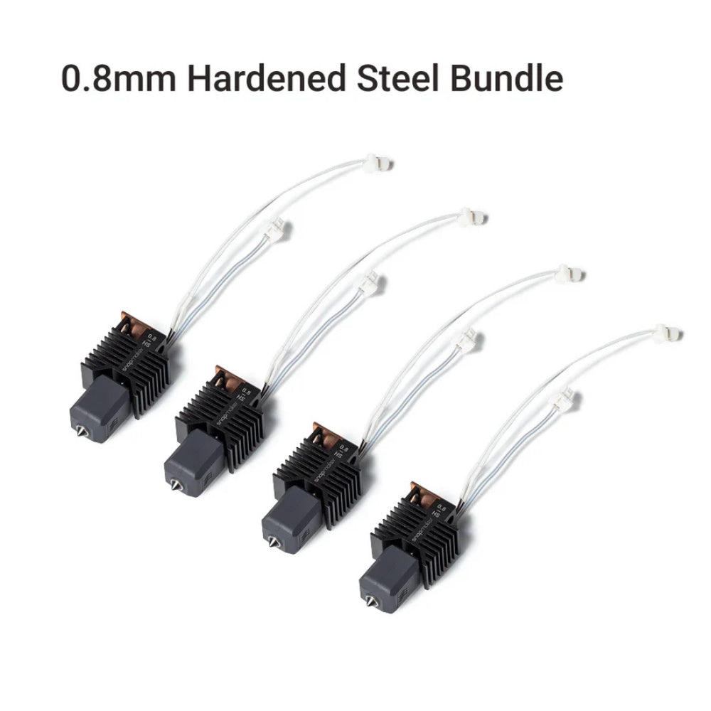 Snapmaker - U1 - Tête d'Extrusion Buse 0,8 mm Acier trempé (Hardened Steel Hot End Bundle) - 4 pcs