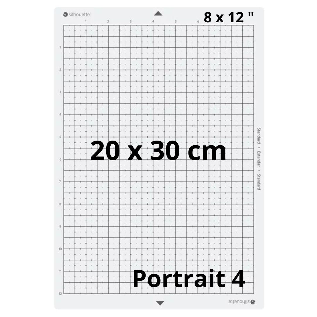 Silhouette - Portrait 4 - Tapis de Découpe - Adhérence Standard - 20 x 30 cm