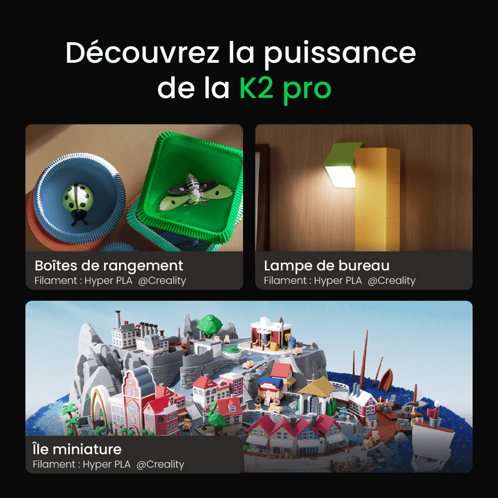 Creality - K2 Pro Combo avec CFS - Imprimante 3D FDM Multi-Couleurs