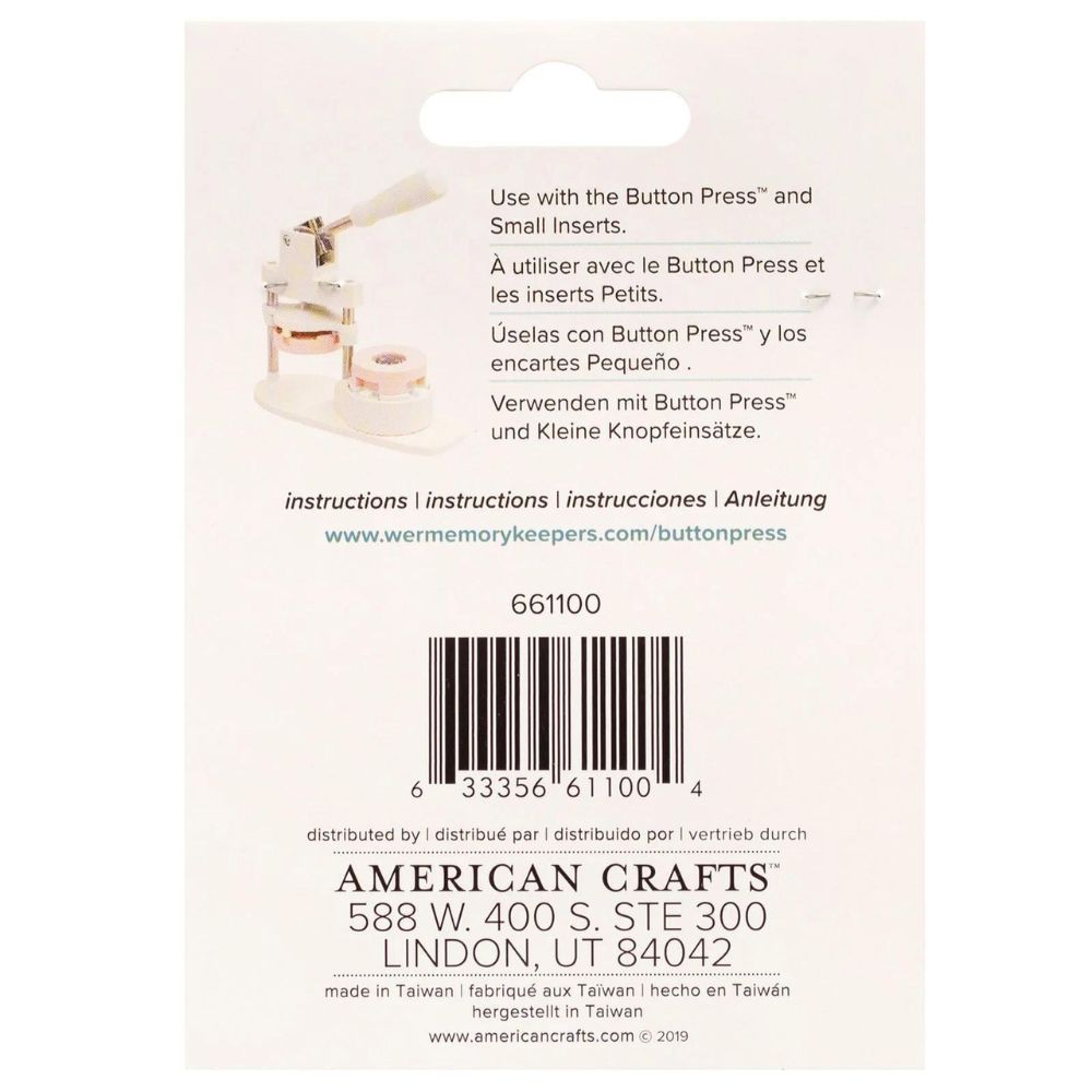 We R Memory - Button Press - 5 Boutons Trombones Petits - 25 mm