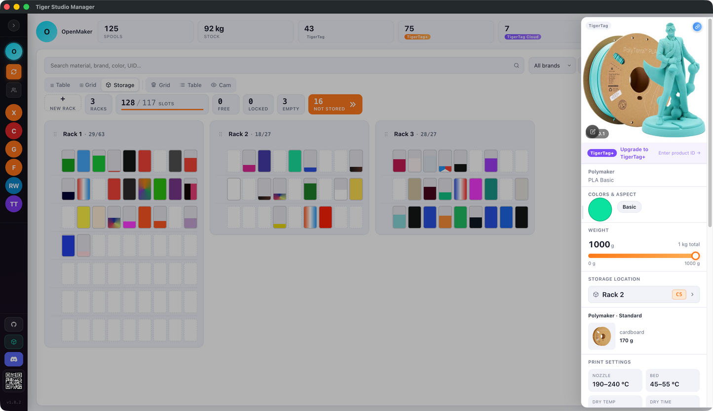 Tiger Studio Manager pour Linux