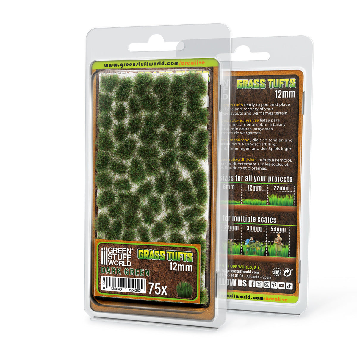 GSW-TOUFFES D'HERBE(vert foncée)-12MM
