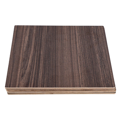 Creality - 10 Plaques de Contreplaqué de Noyer (Walnut Plywood Sheets) - 30 x 30 cm - 3 mm