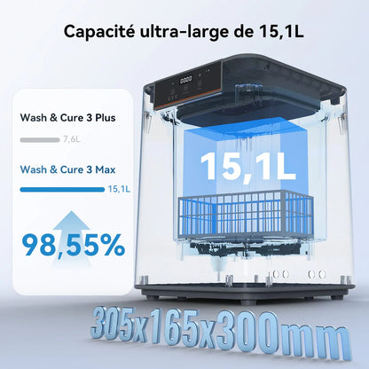 Anycubic - Wash & Cure 3 Max - Ensemble Station Lavage et Durcissement