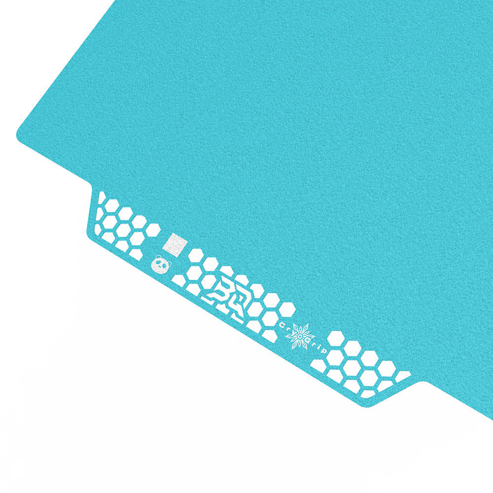BIQU - Plateau d'impression CryoGrip Pro pour Kobra 3 - Bleu glacé lisse (Glacier Fine Textures) - 250 x 250 mm