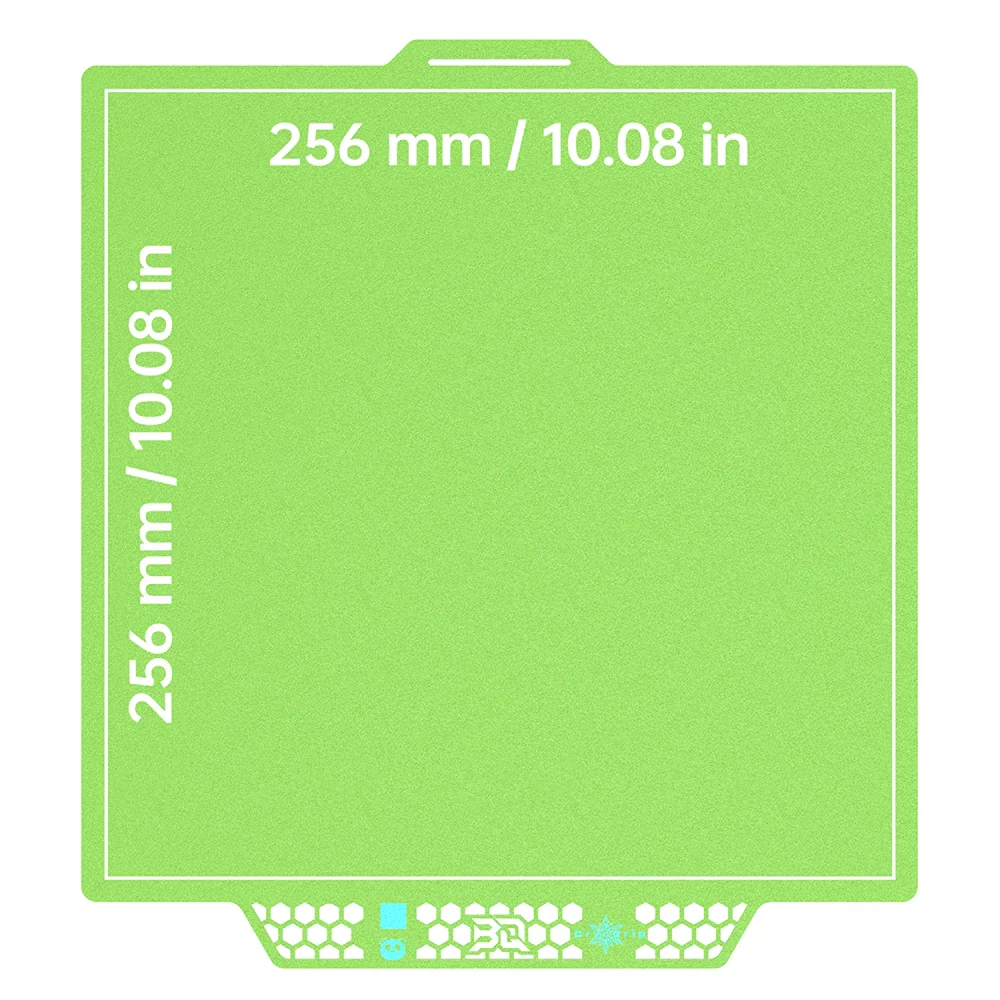 BIQU - Plateau CryoGrip Pro - Bambu Lab X1/X2/P1/P2/A1 - Vert glacé fin - (Glacier Fine Textures)