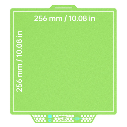 BIQU - Plateau CryoGrip Pro - Bambu Lab X1/X2/P1/P2/A1 - Vert glacé fin - (Glacier Fine Textures)