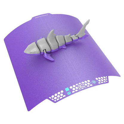 BIQU - Plateau CryoGrip Pro - Bambu Lab X1/X2/P1/P2/A1 - Violet glacé fin - (Glacier Fine Textures)