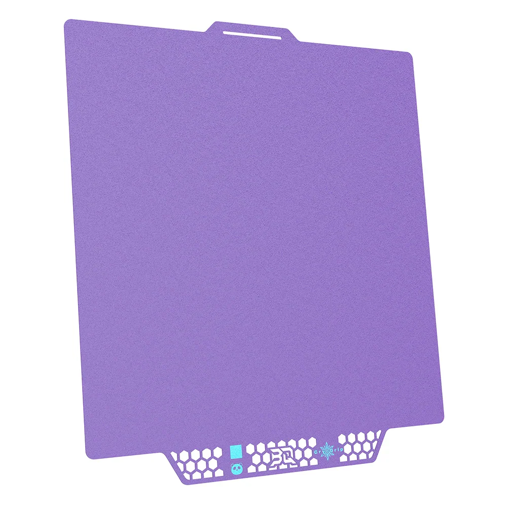 BIQU - Plateau CryoGrip Pro - Bambu Lab X1/X2/P1/P2/A1 - Violet glacé fin - (Glacier Fine Textures)