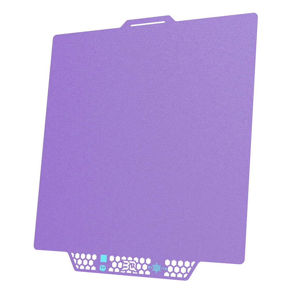 BIQU - Plateau CryoGrip Pro - Bambu Lab X1/X2/P1/P2/A1 - Violet glacé fin - (Glacier Fine Textures)