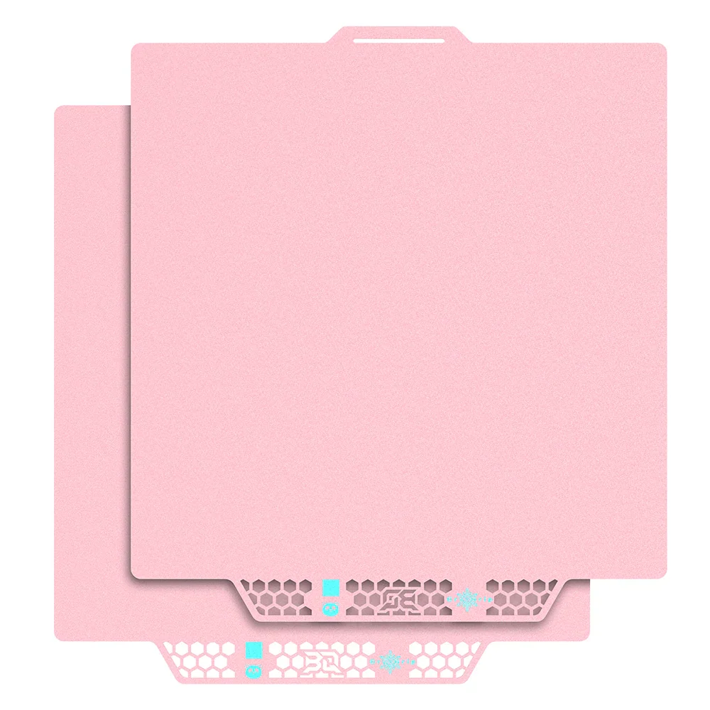 BIQU - Plateau CryoGrip Pro - Bambu Lab X1/X2/P1/P2/A1 - Rose glacé fin - (Glacier Fine Textures)