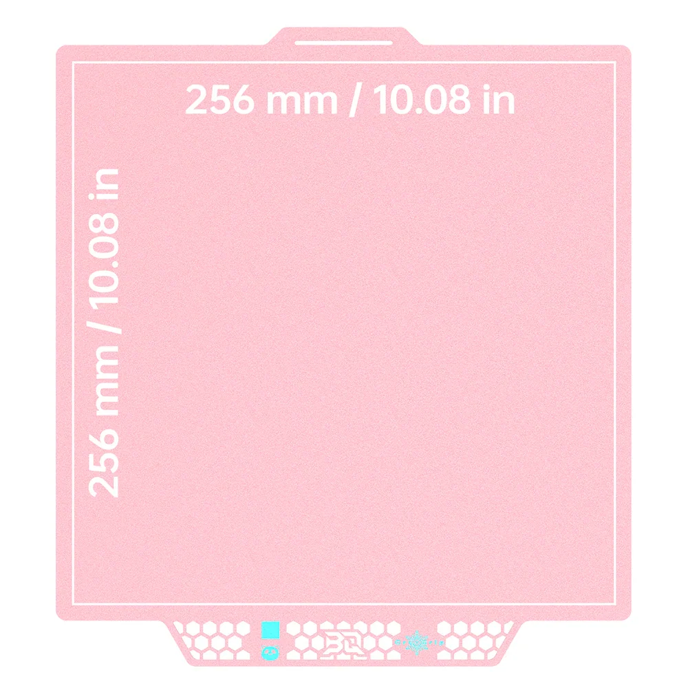 BIQU - Plateau CryoGrip Pro - Bambu Lab X1/X2/P1/P2/A1 - Rose glacé fin - (Glacier Fine Textures)