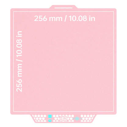 BIQU - Plateau CryoGrip Pro - Bambu Lab X1/X2/P1/P2/A1 - Rose glacé fin - (Glacier Fine Textures)