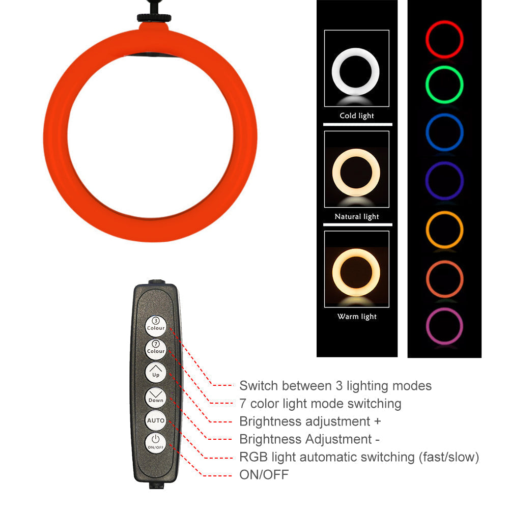 Anneau lumineux LED RVB