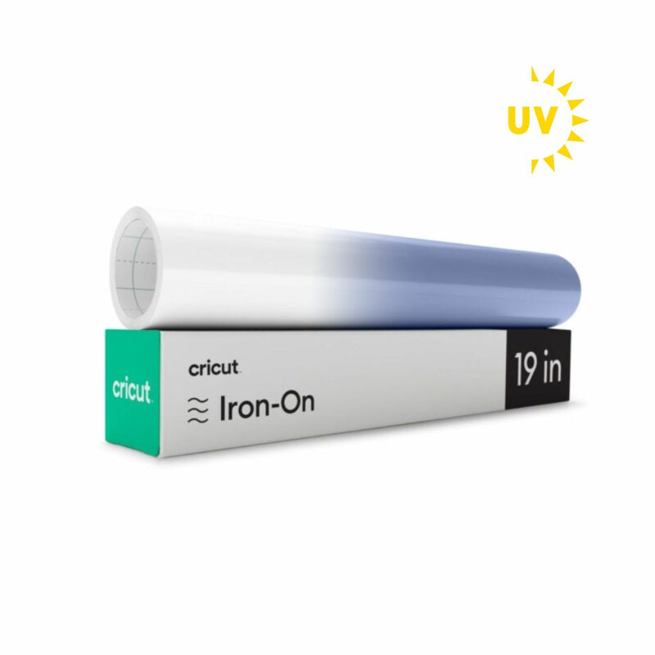 Cricut - Flex Thermocollant UV - Blanc/Bleu - 30 x 60 cm