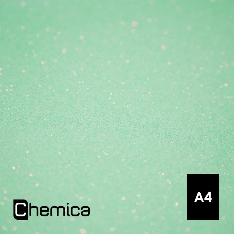 Feuille Flex Thermocollant Chemica Bling Bling Verte Glossy pailleté 