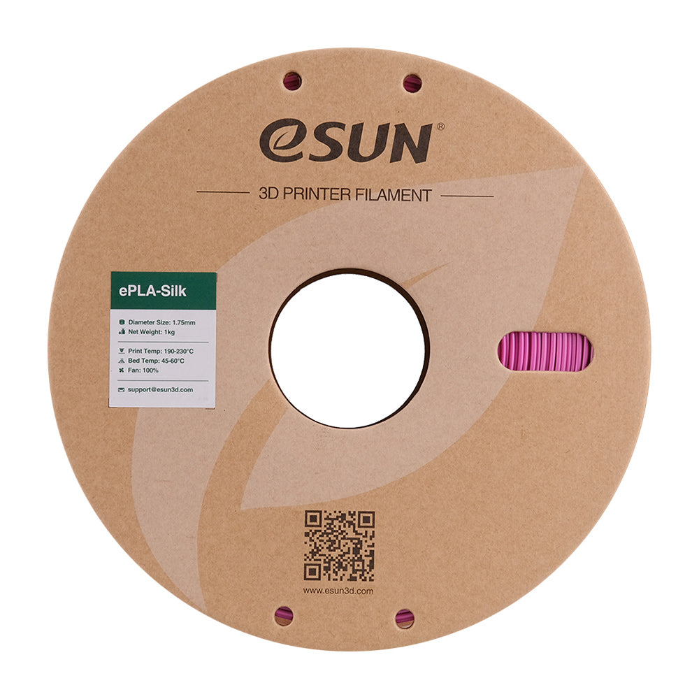 Bobine eSun de eSilk PLA Violet - 1 kg - Packaging