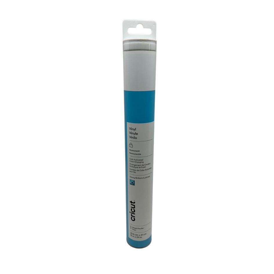 Cricut - Vinyle Thermoactif Froid - Turquoise/Bleu - 30 x 60 cm