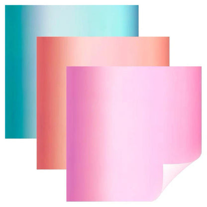 Cricut - Assortiment Vinyles Holographiques - Opale/Rose/Bleu