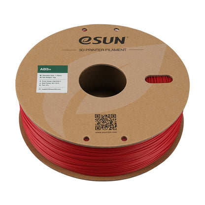 Bobine de ABS+ eSun Fire Engine Red - 1kg - Spool couchée