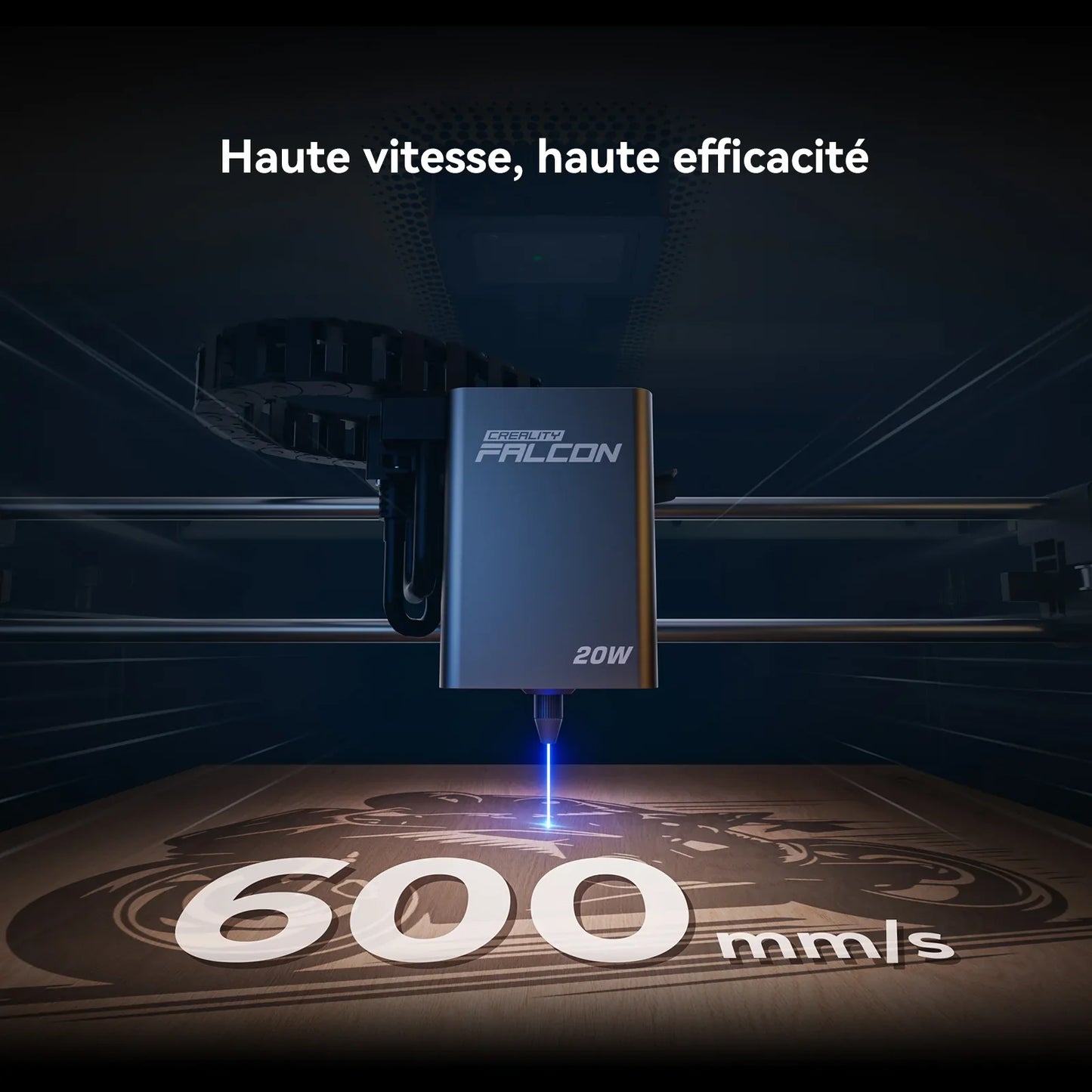 Creality - Falcon A1 Pro - Graveur et Découpeur Laser - 20W - 2W IR (en option)