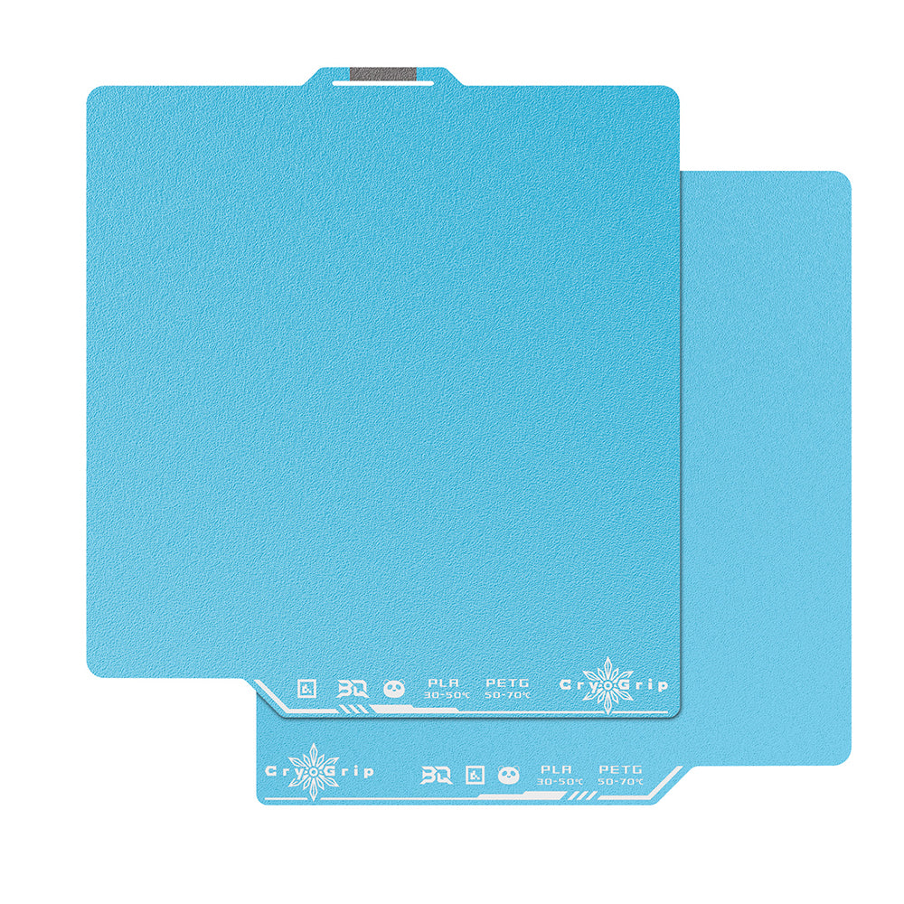 BIQU - Plateau d'impression CryoGrip Pro pour Bambu Lab X1/X2/P1/P2/A1 - Bleu d'hiver texturé (Frostbit
