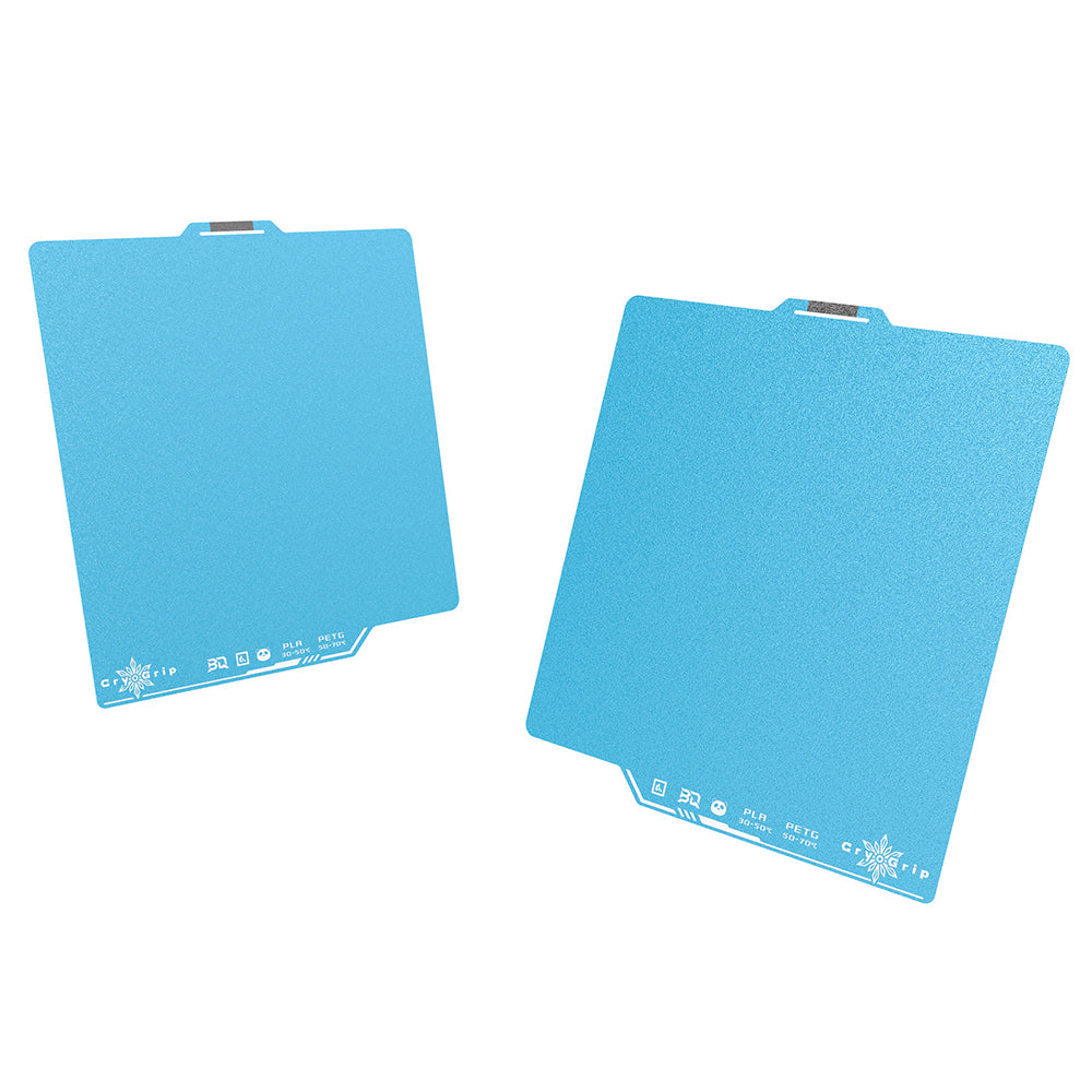 BIQU - Plateau d'impression CryoGrip Pro pour Bambu Lab X1/X2/P1/P2/A1 - Bleu d'hiver texturé (Frostbit