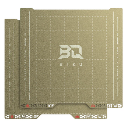 BIQU - Plateau d'impression Série H2D/H2S Bambu Pyrogrip - Grille PEI Texturée (Spring Steel Sheet Double-Sided Textured PEI Grid) - 355 x 346 mm
