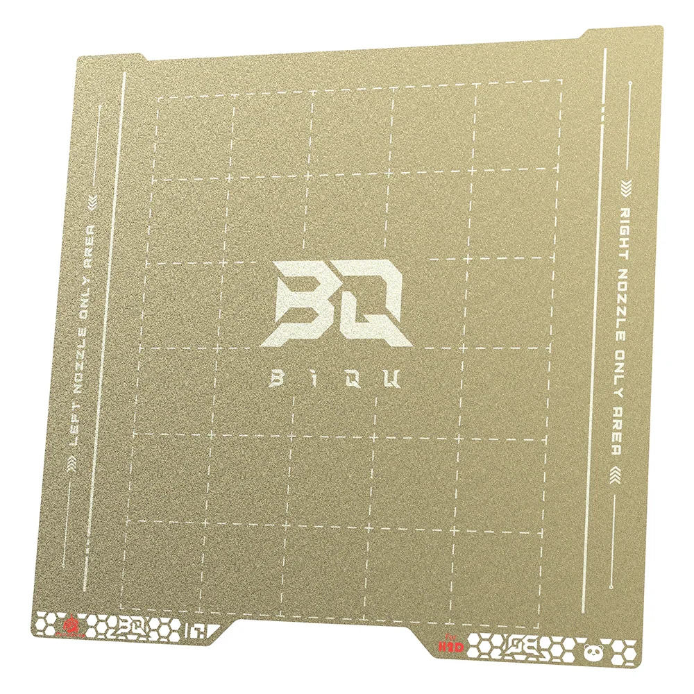 BIQU - Plateau d'impression Série H2D/H2S Bambu Pyrogrip - Grille PEI Texturée (Spring Steel Sheet Double-Sided Textured PEI Grid) - 355 x 346 mm