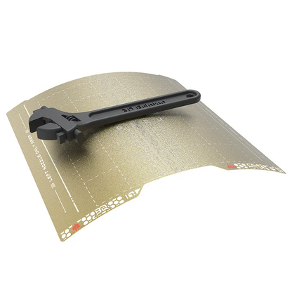 BIQU - Plateau d'impression Série H2D/H2S Bambu Pyrogrip - Grille PEI Texturée (Spring Steel Sheet Double-Sided Textured PEI Grid) - 355 x 346 mm